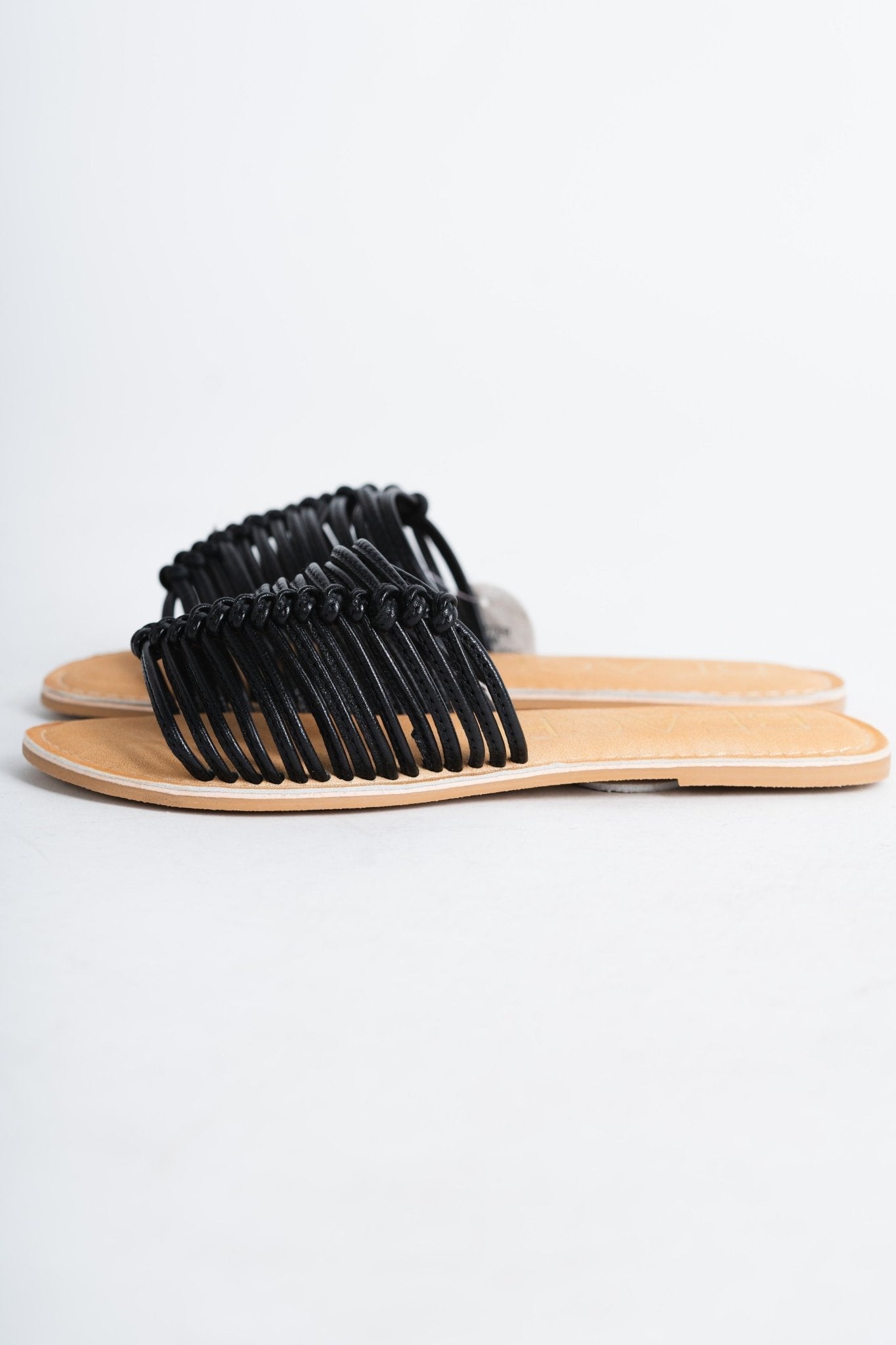 Baxter leather sandals black