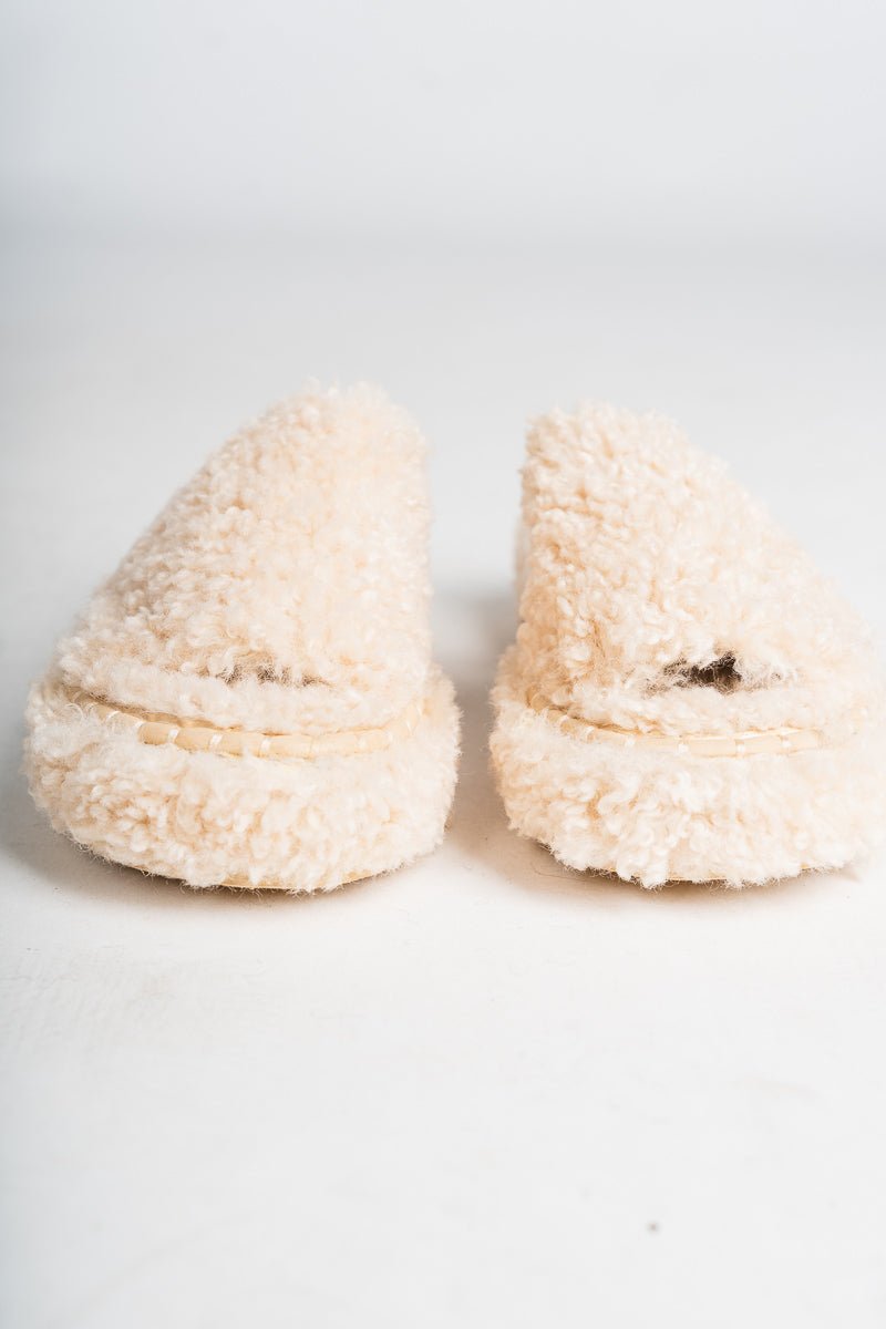 Frost fuzzy sandal natural