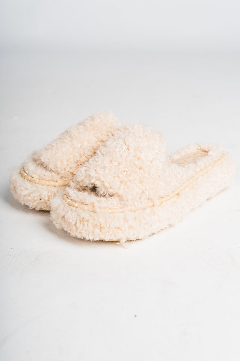 Frost fuzzy sandal natural