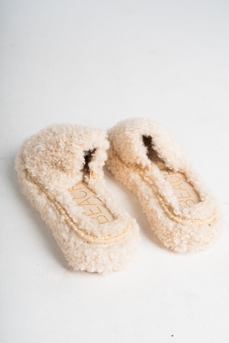 Frost fuzzy sandal natural