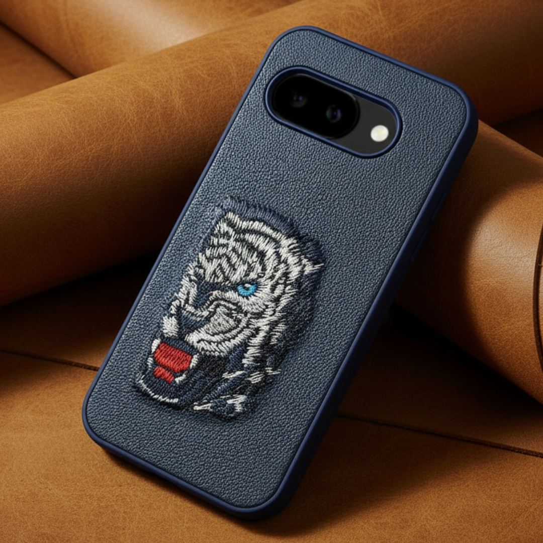 Blue Leather Blue Lion OC Ornamented for Google Pixel 9a — Goodsys