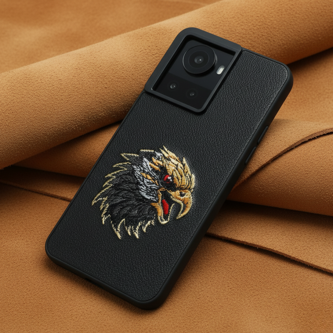 Black Leather Eagle OC Ornamented for Oneplus 10r — Goodsys