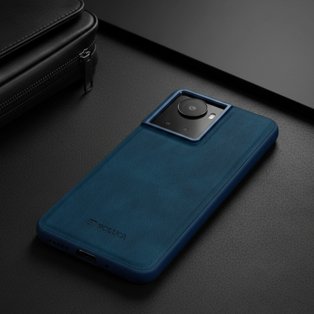 Blue Standard Leather Case for Oneplus 10r — Goodsys