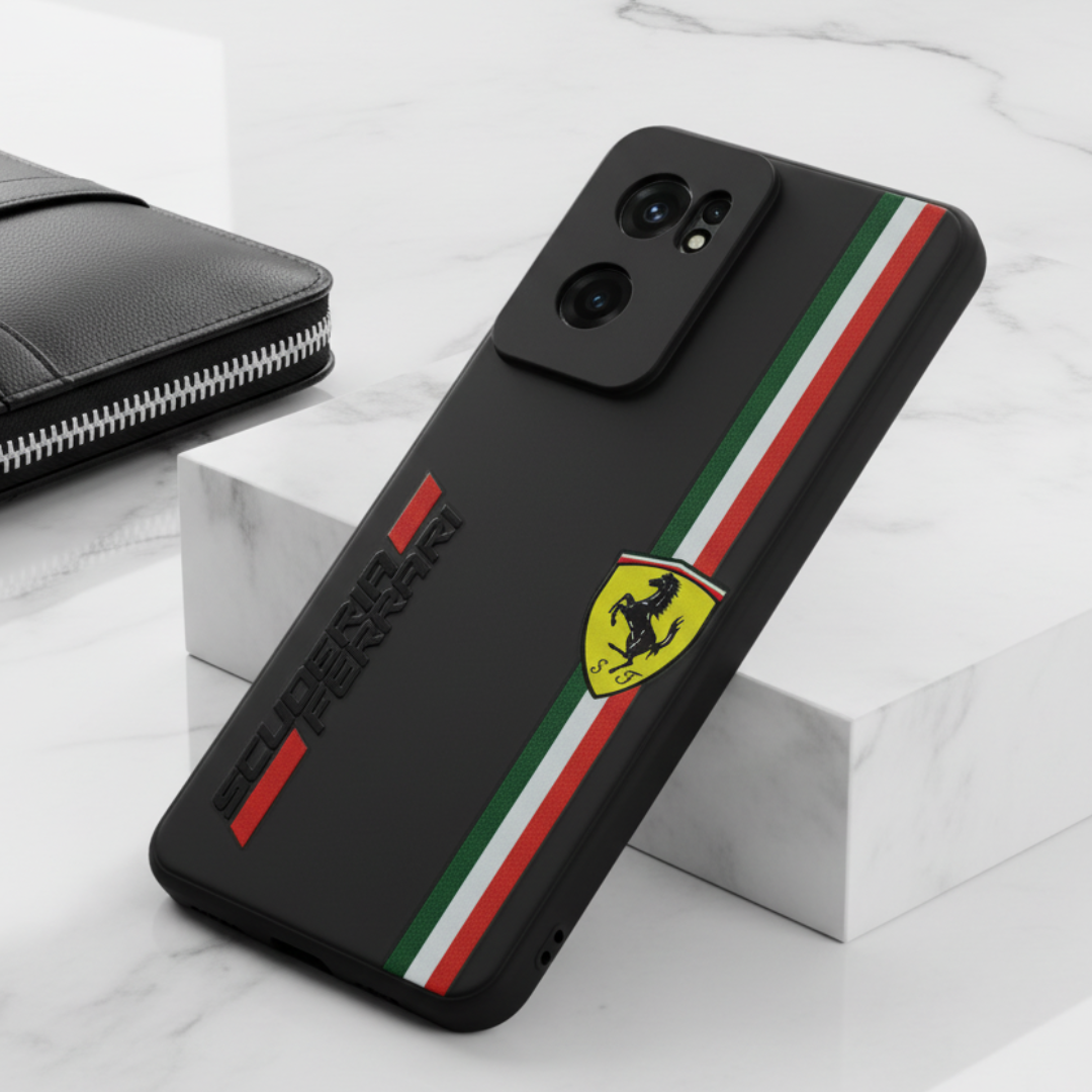 Black SCUFERRA Embossed Silicone case for Oneplus Nord Ce 2 — Goodsys