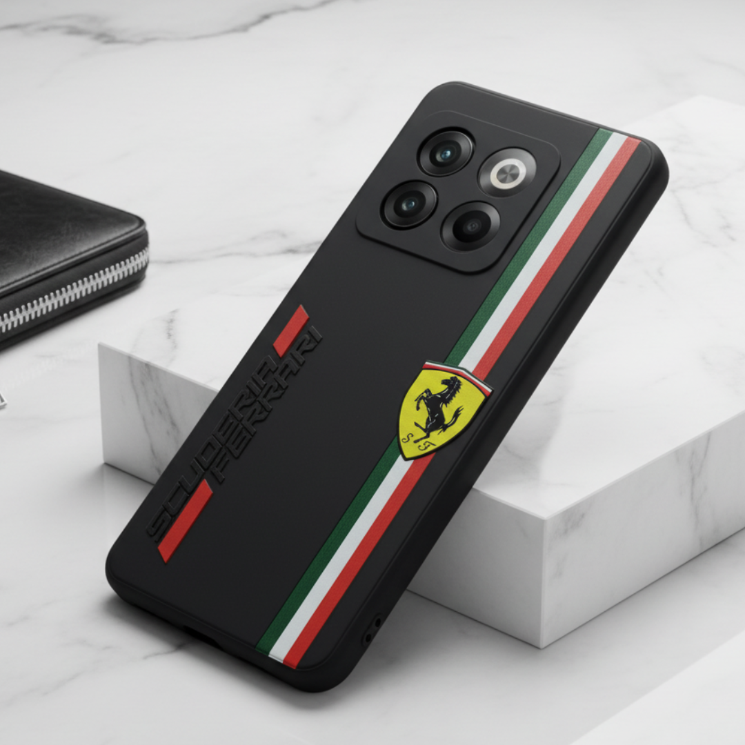 Black SCUFERRA Embossed Silicone case for Oneplus 10T — Goodsys