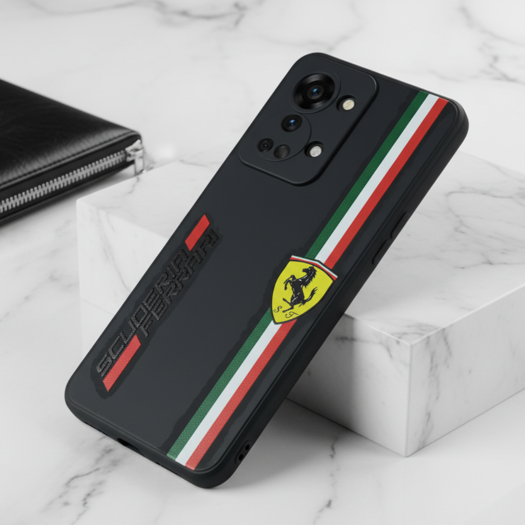 Black SCUFERRA Embossed Silicone case for Oneplus Nord 2T — Goodsys