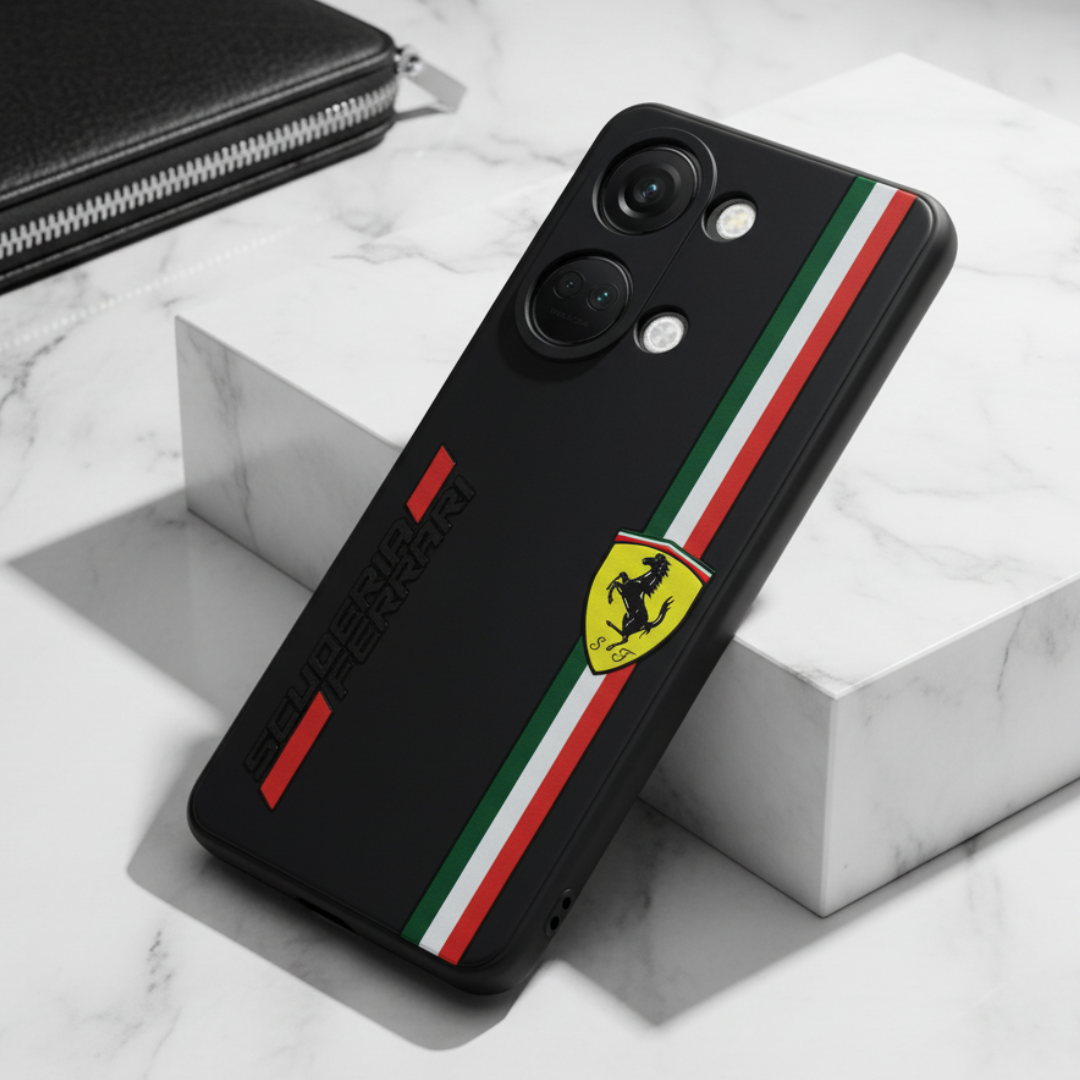 Black SCUFERRA Embossed Silicone case for Oneplus Nord 3 — Goodsys