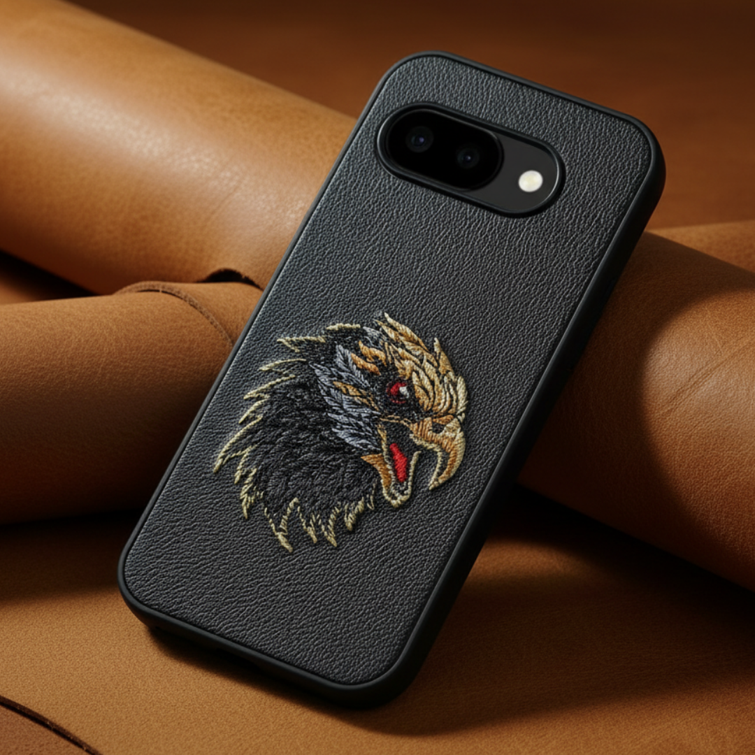 Black Leather Eagle OC Ornamented for Google Pixel 9a — Goodsys