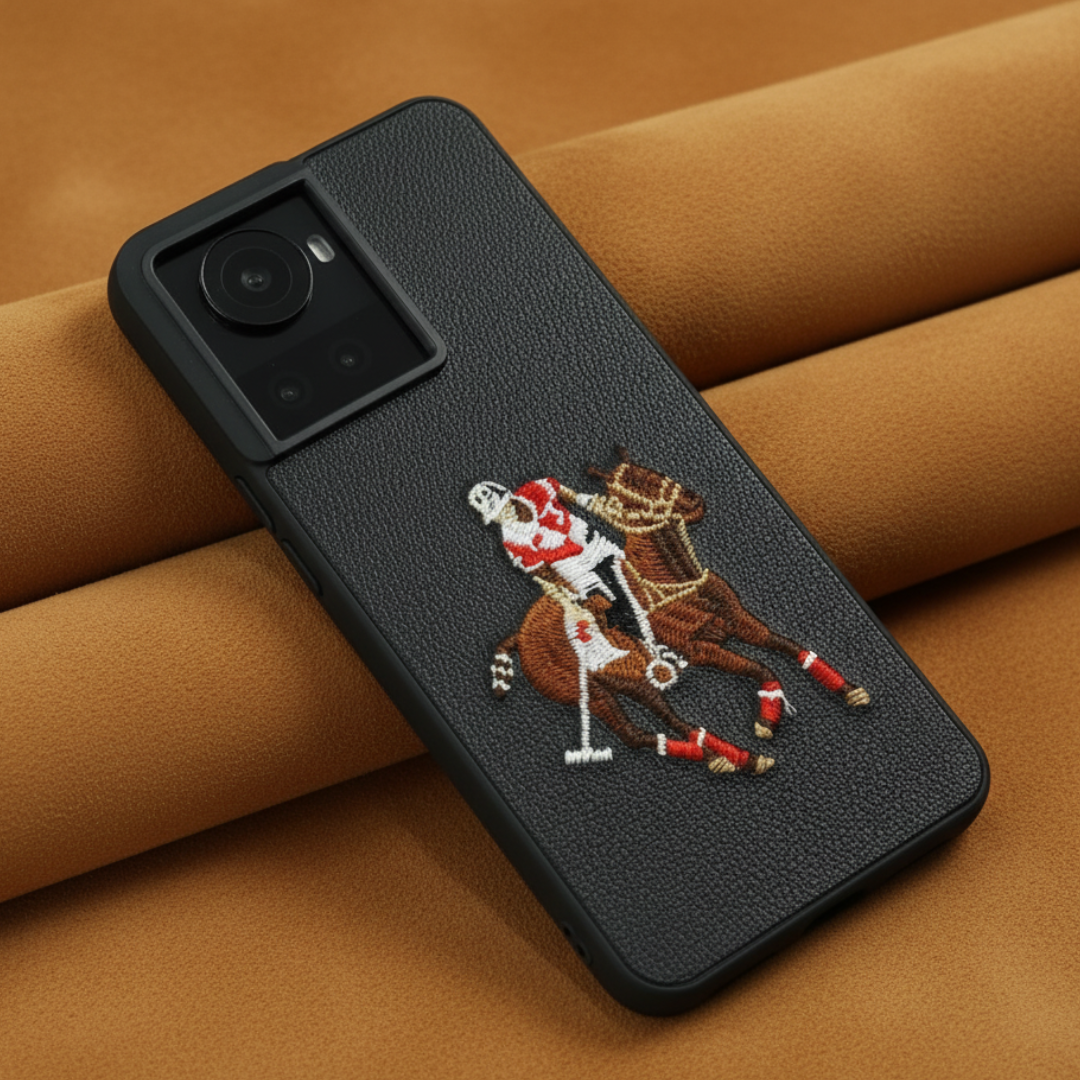 Black Leather Horse Rider OC Ornamented for Oneplus 10r — Goodsys