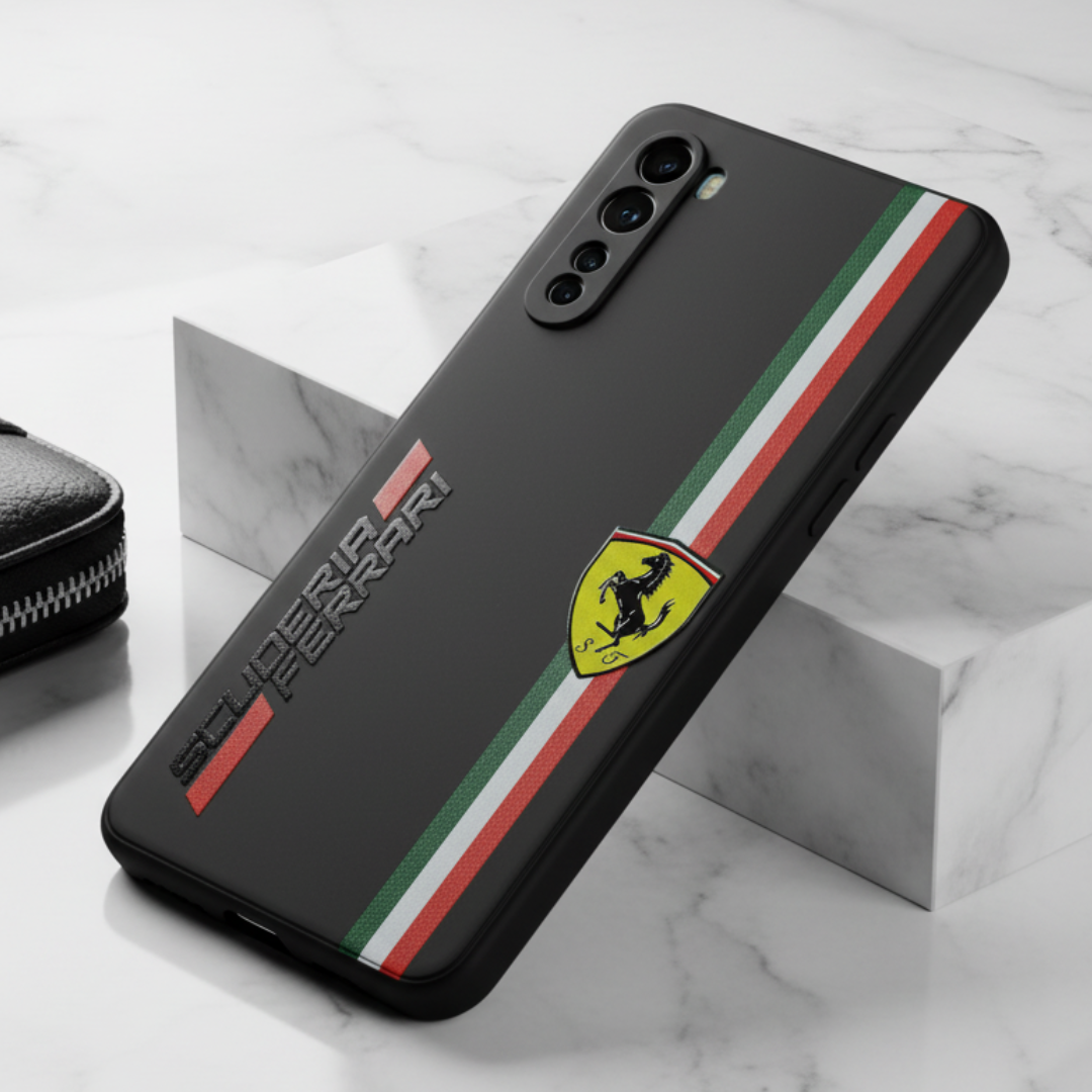 Black SCUFERRA Embossed Silicone case for Oneplus Nord — Goodsys