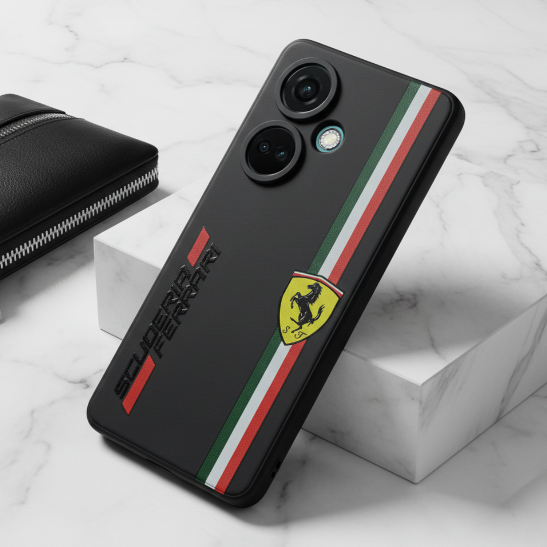 Black SCUFERRA Embossed Silicone case for Oneplus Nord Ce 3 — Goodsys