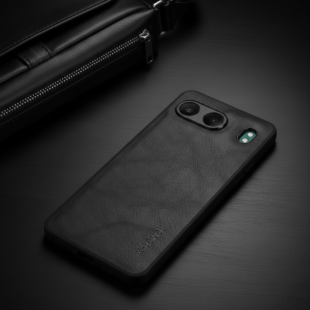 X-LEVEL Black  Leather Case for Oneplus Nord 4 — Goodsys