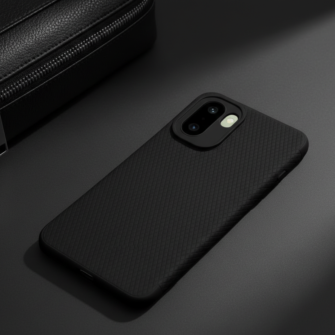Black Line Wave Silicone Case for Oneplus 15r — Goodsys