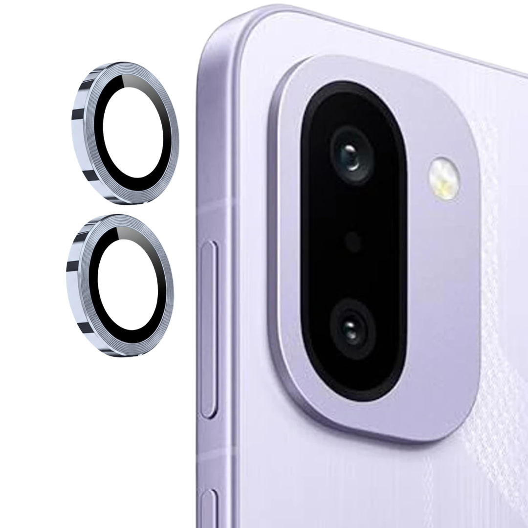 Silver Metallic camera ring lens guard for Oneplus 15r — TechGuard