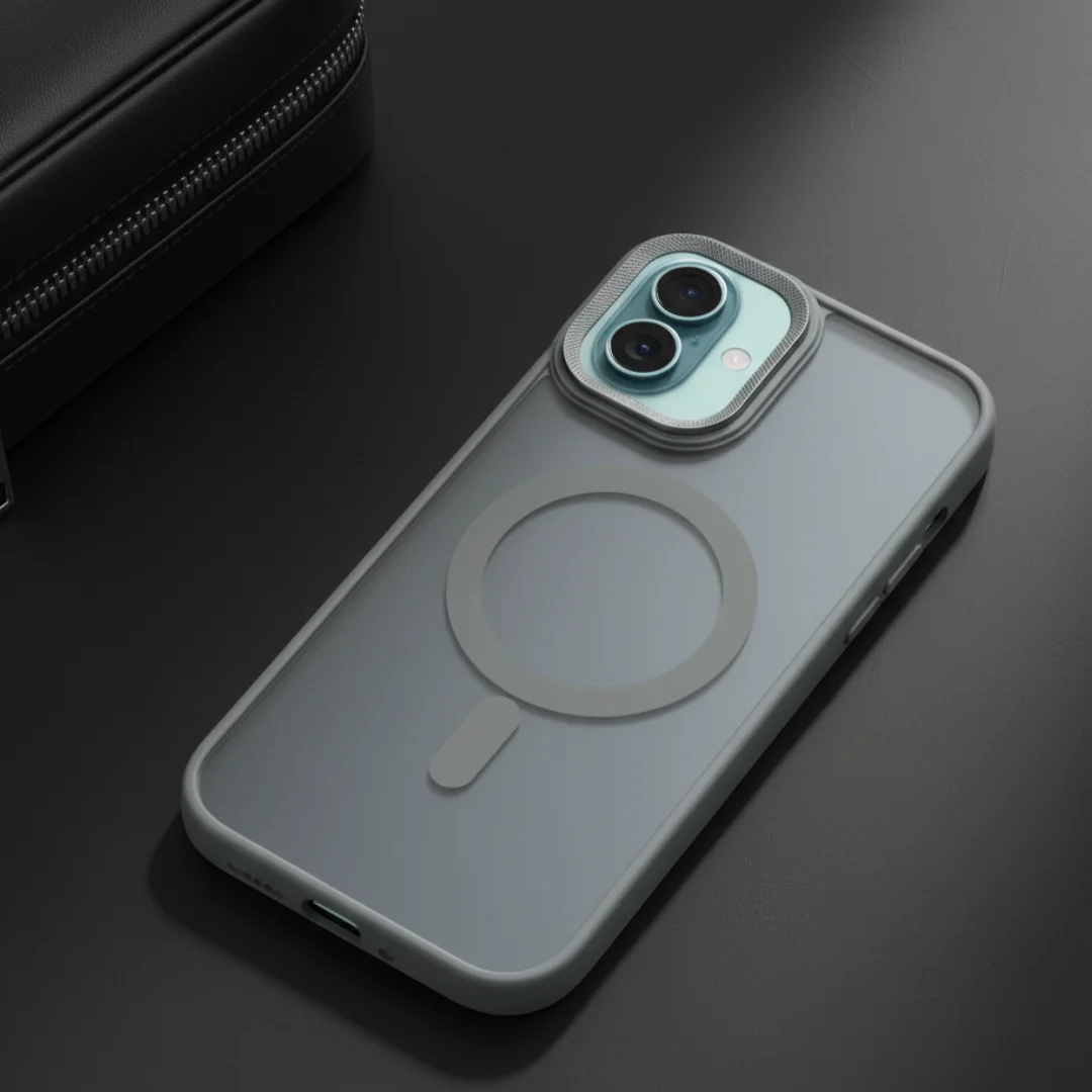 Ringmag Matte Grey case for Apple iphone 16 Plus — Goodsys