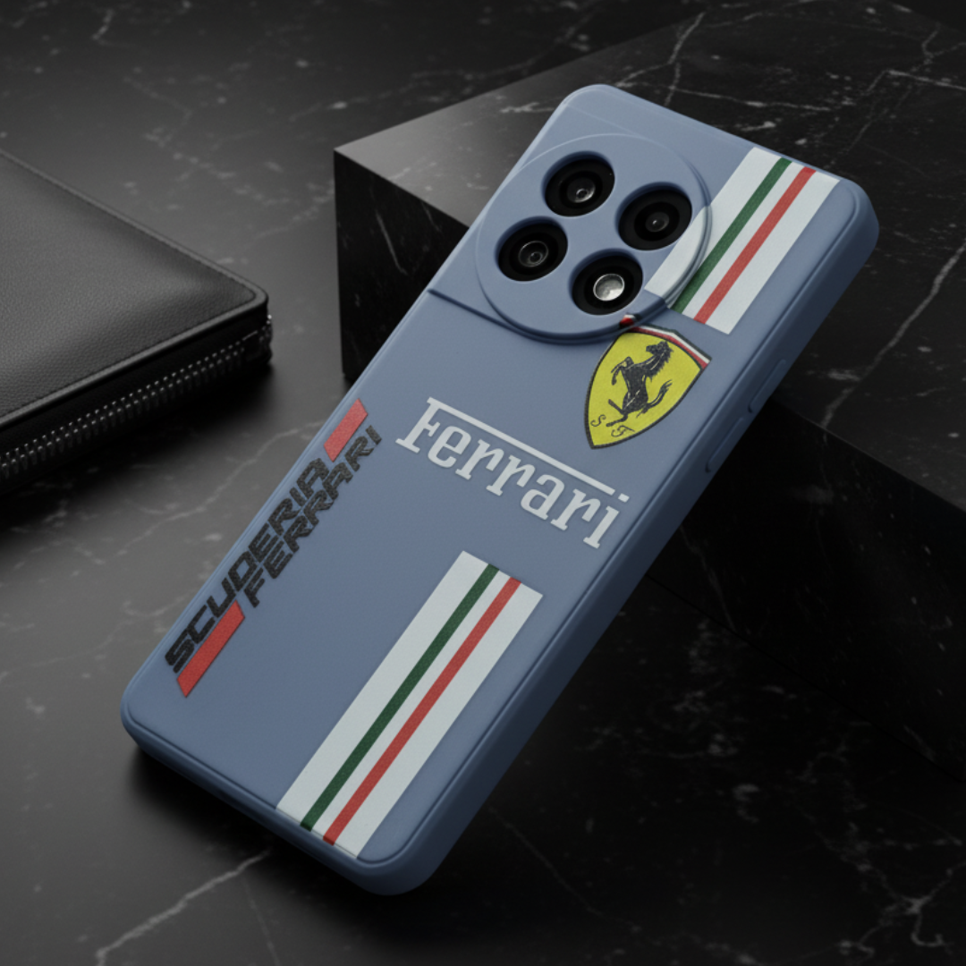 Blue SCUFERRA Embossed Silicone case for Oneplus 11r — Goodsys