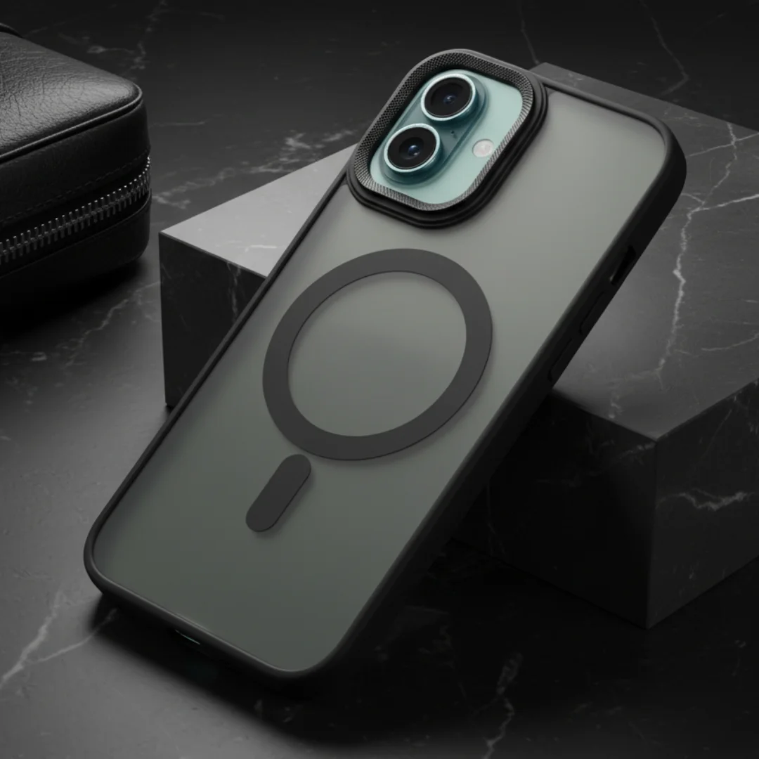 Ringmag Matte Black case for Apple iphone 16 Plus — Goodsys