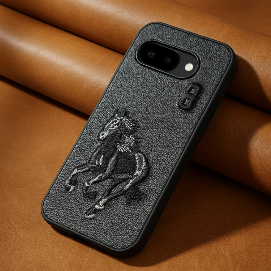 Black Leather Horse No. 3 OC Ornamented for Google Pixel 9a — Goodsys
