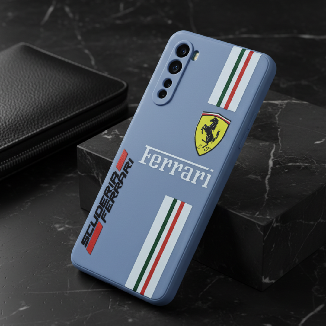 Blue SCUFERRA Embossed Silicone case for Oneplus Nord — Goodsys