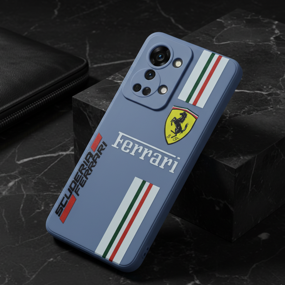 Blue SCUFERRA Embossed Silicone case for Oneplus Nord 2T — Goodsys