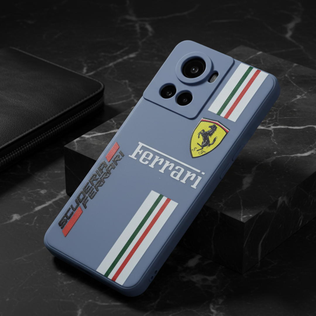 Blue SCUFERRA Embossed Silicone case for Oneplus 10r — Goodsys