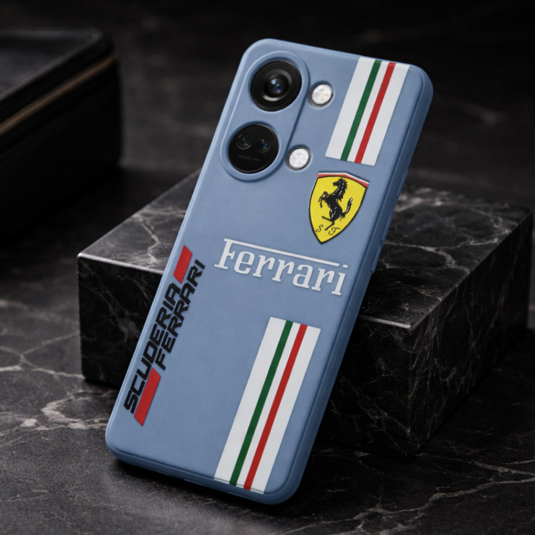 Blue SCUFERRA Embossed Silicone case for Oneplus Nord 3 — Goodsys