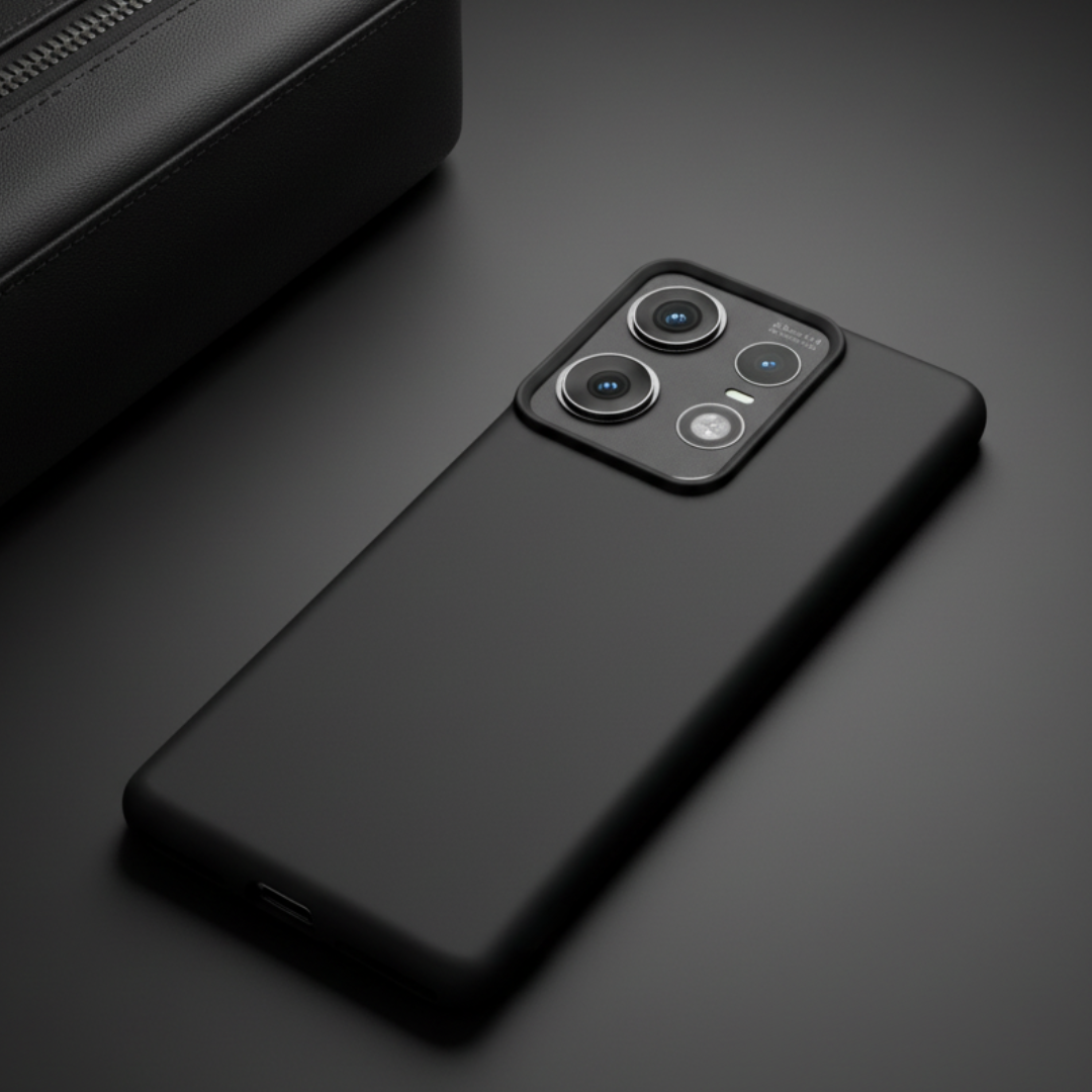 Black Silicone Case for Motorola Edge 50 Pro — Goodsys