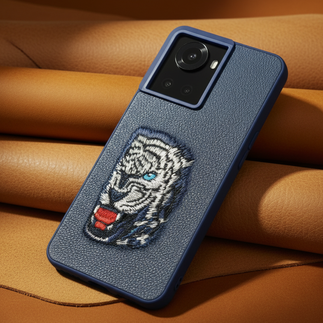 Blue Leather Blue Lion OC Ornamented for Oneplus 10r — Goodsys