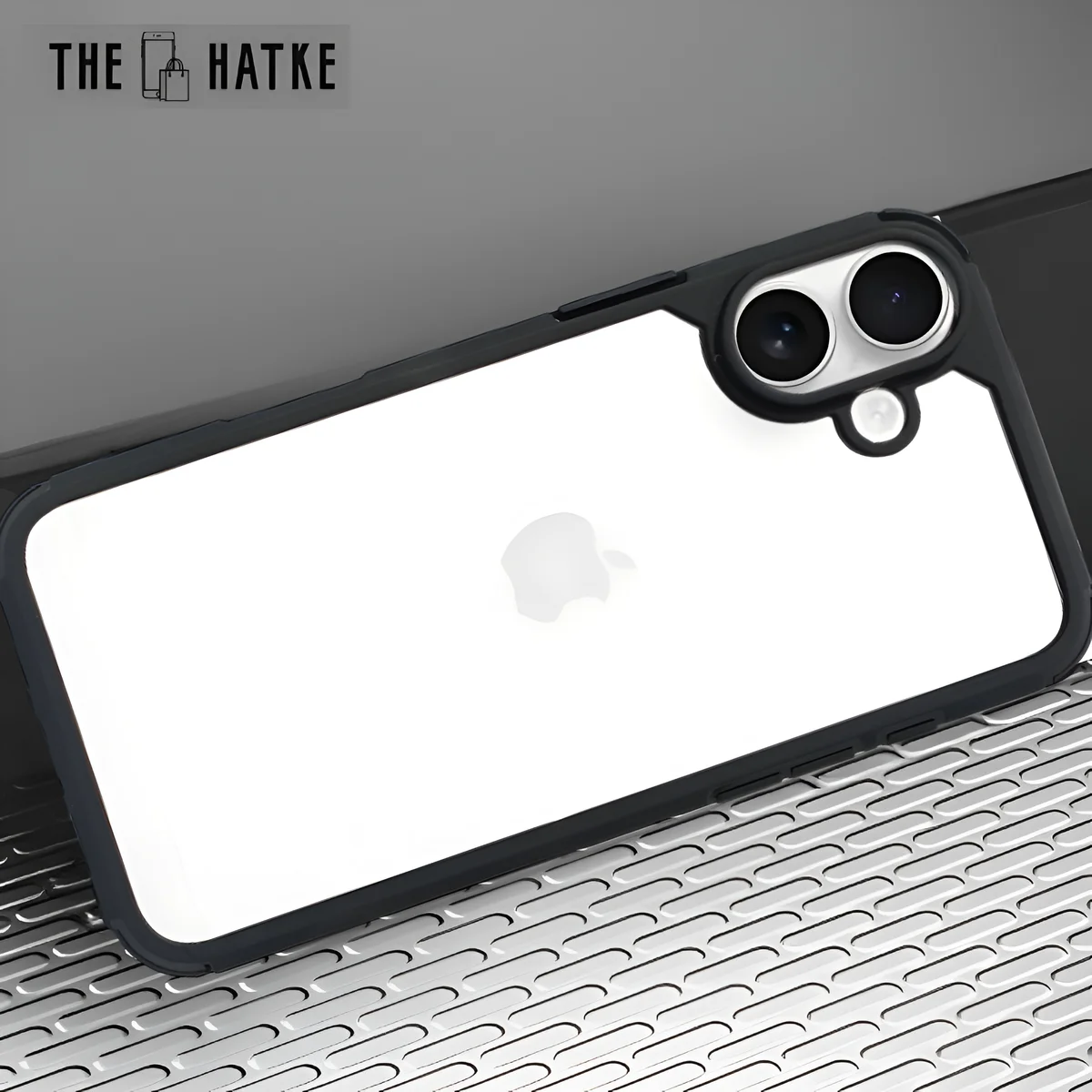 Pureview Black Hybrid Shockproof Silicone Case for Apple Iphone 16 — Goodsys