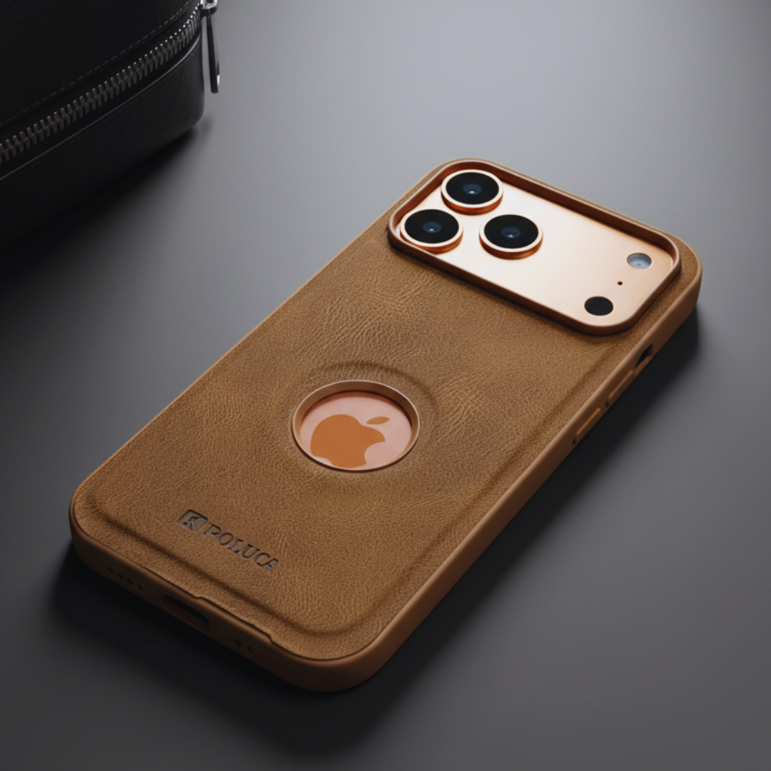 Brown Standard Leather Case for Apple iphone 17 Pro — Goodsys