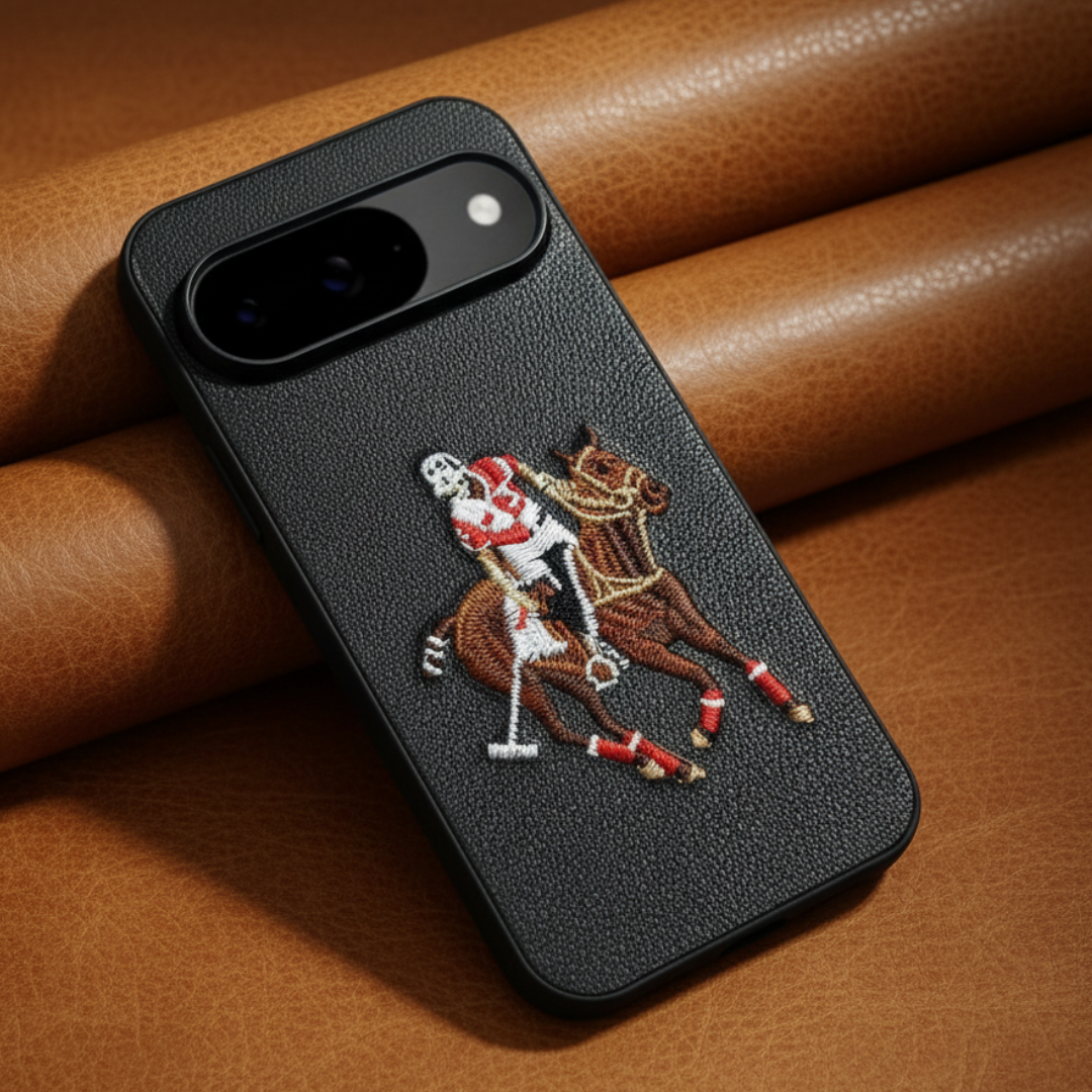 Black Leather Horse Rider OC Ornamented for Google Pixel 9 — Goodsys