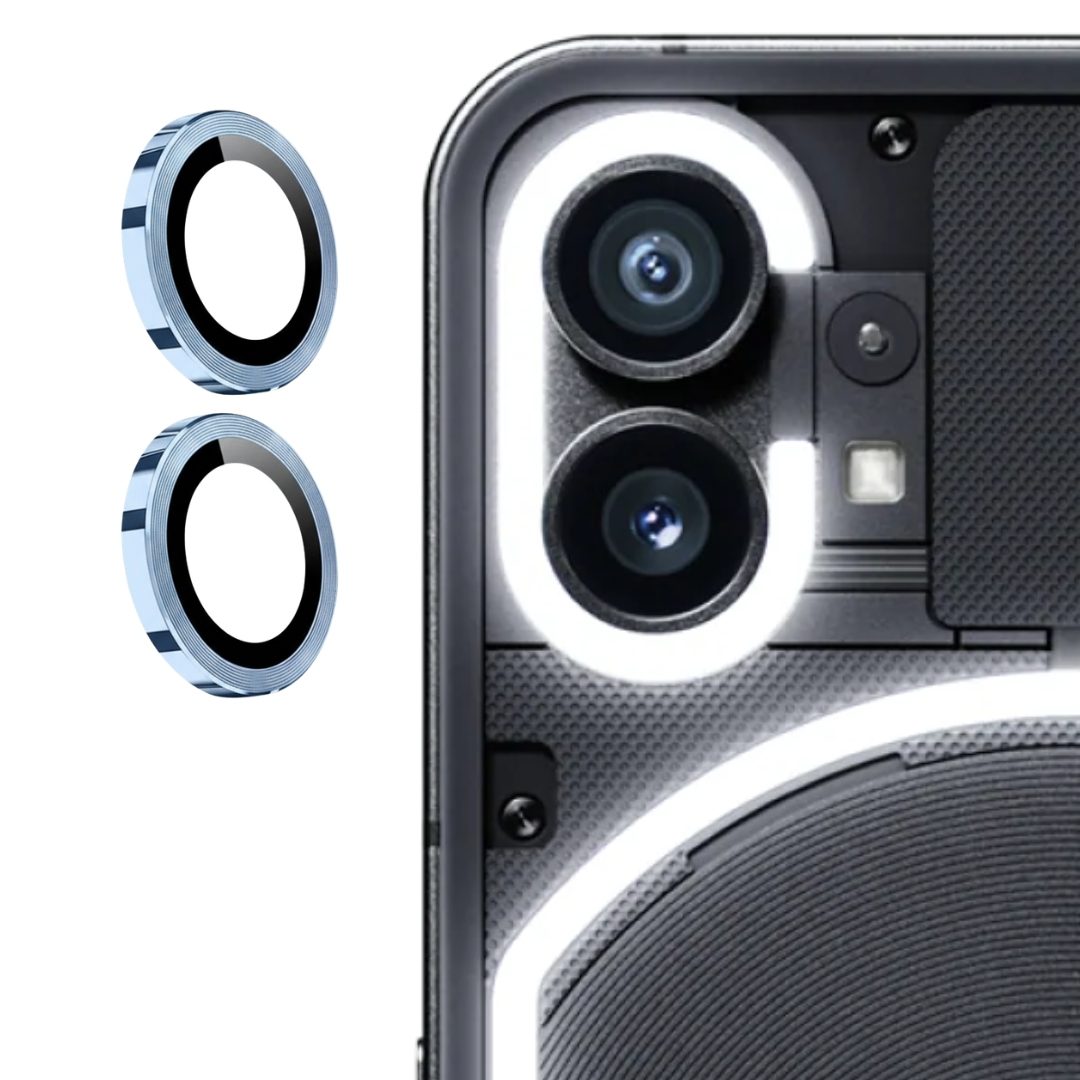 Blue Metallic camera ring lens guard for Nothing Phone 1 — Goodsys