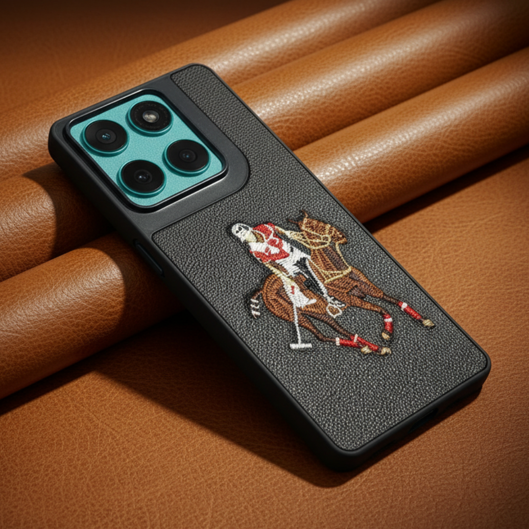 Black Leather Horse Rider OC Ornamented for Motorola Edge 60 Fusion — Goodsys