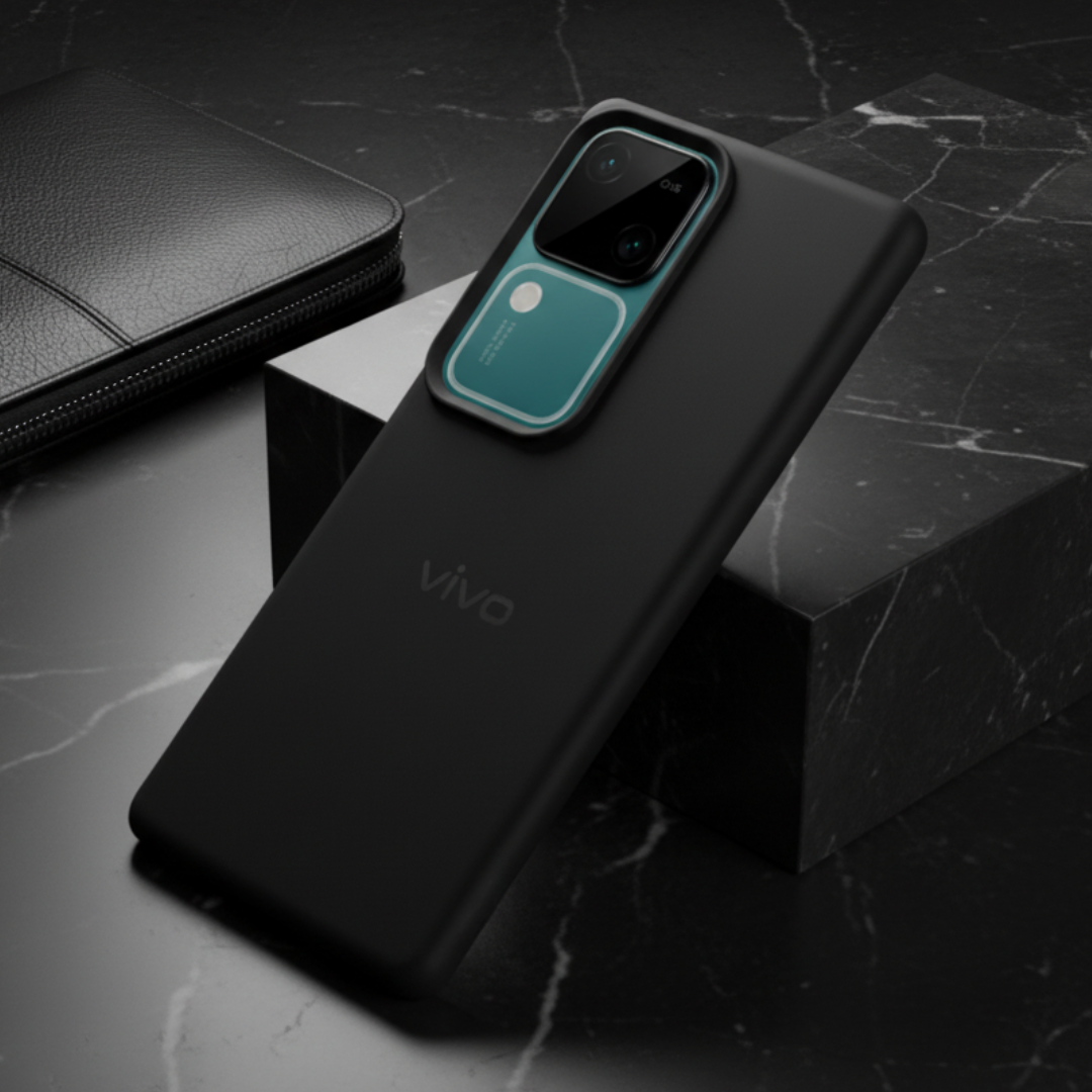 Black Silicone Case for Vivo V30 — Goodsys
