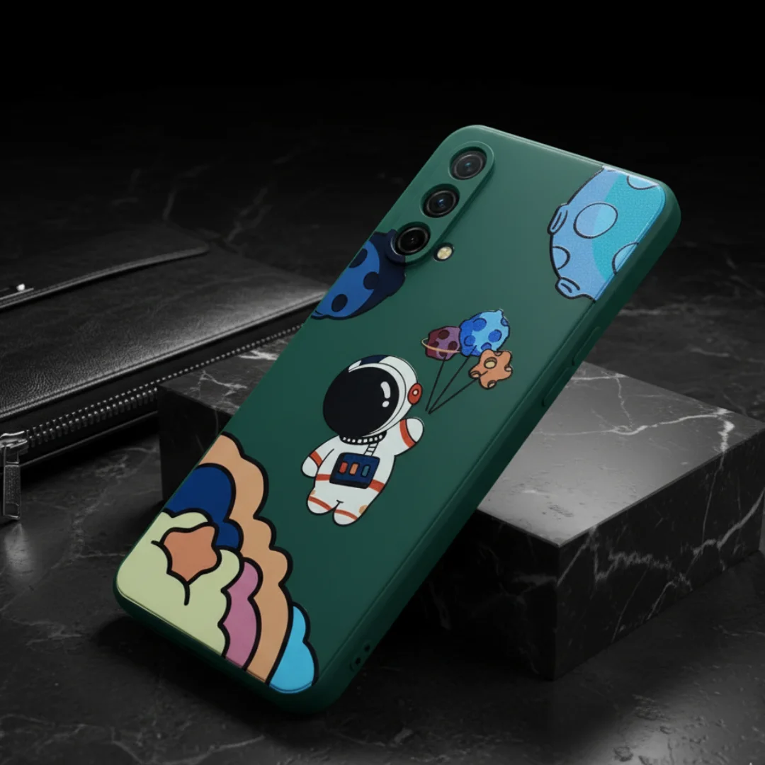 Green Baloon Astro Embossed Silicone Case for Oneplus Nord Ce — Goodsys