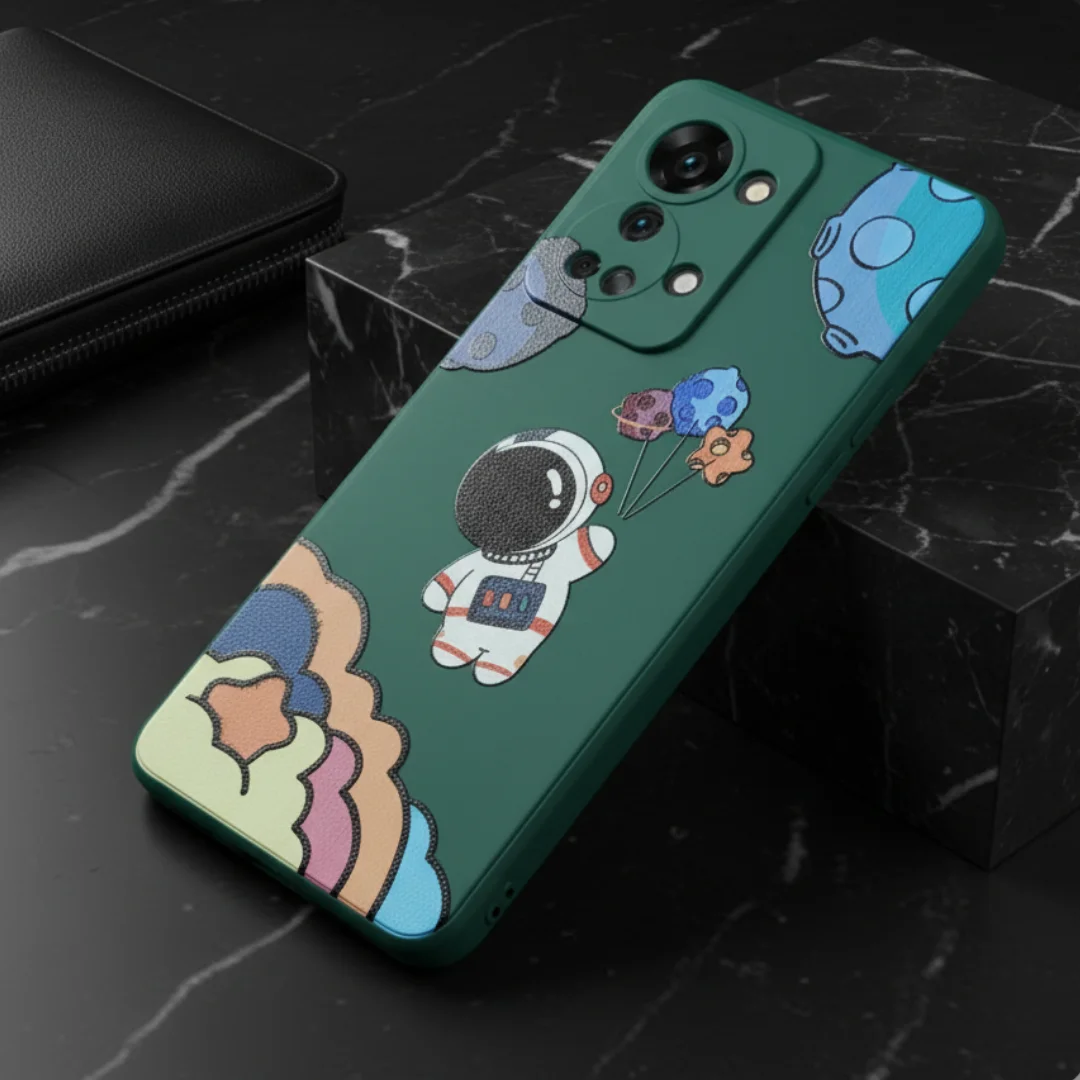 Green Baloon Astro Embossed Silicone Case for Oneplus Nord 2T — Goodsys