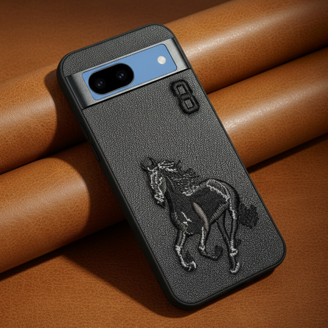 Black Leather Horse No. 3 OC Ornamented for Google Pixel 8a — Goodsys