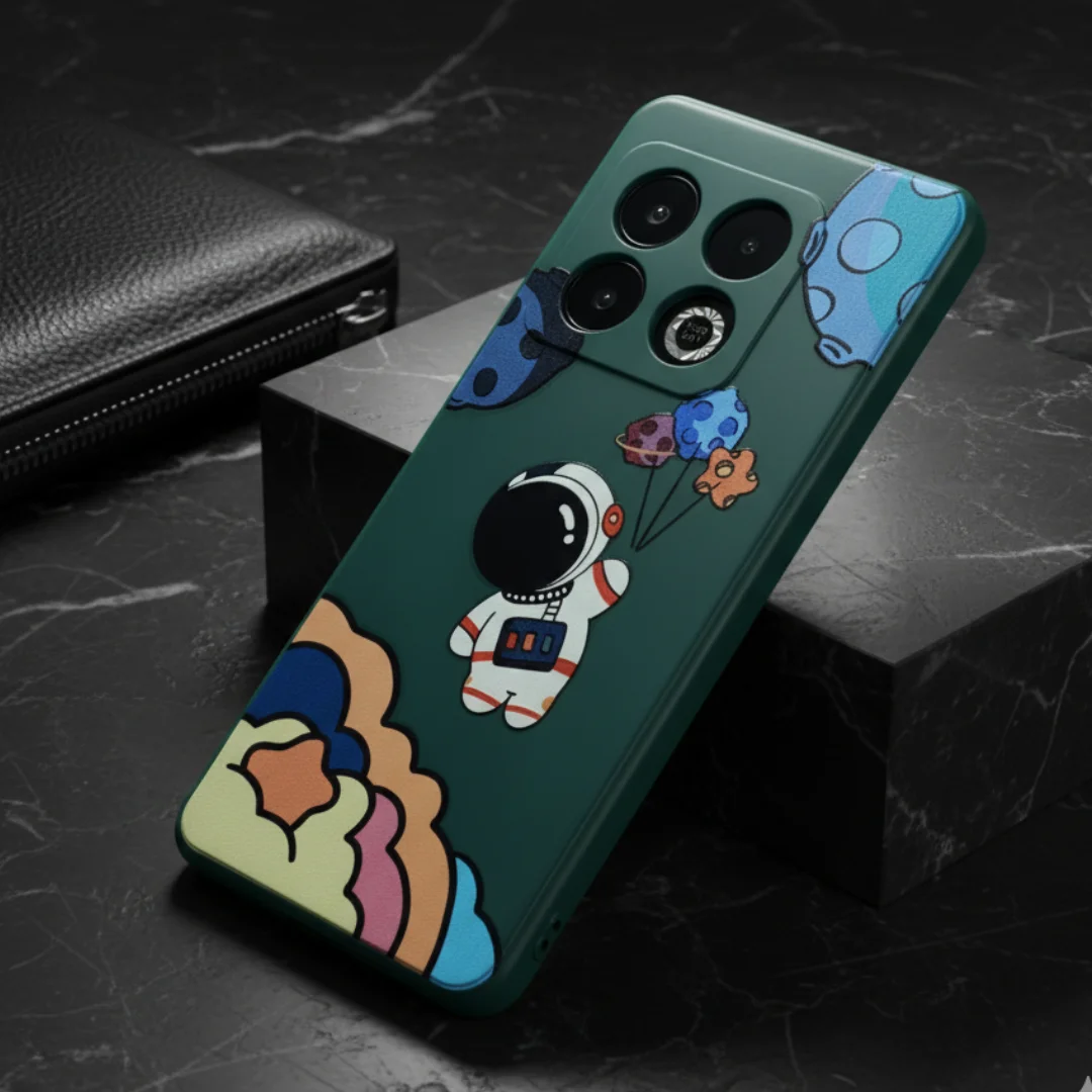 Green Baloon Astro Embossed Silicone Case for Oneplus 10 Pro — Goodsys