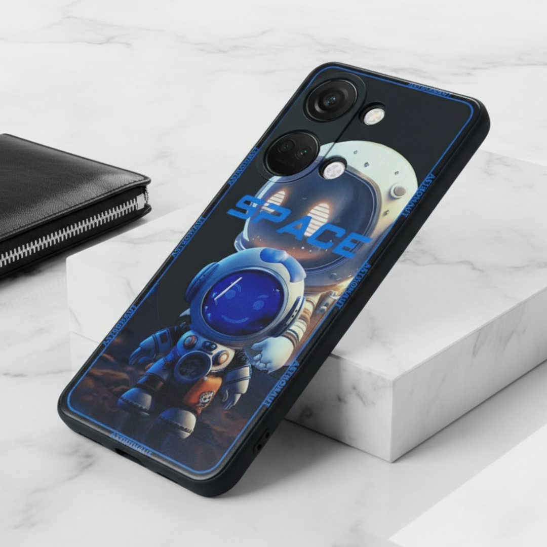Black SPACE  Embossed Silicone case for Oneplus Nord 3 — Goodsys