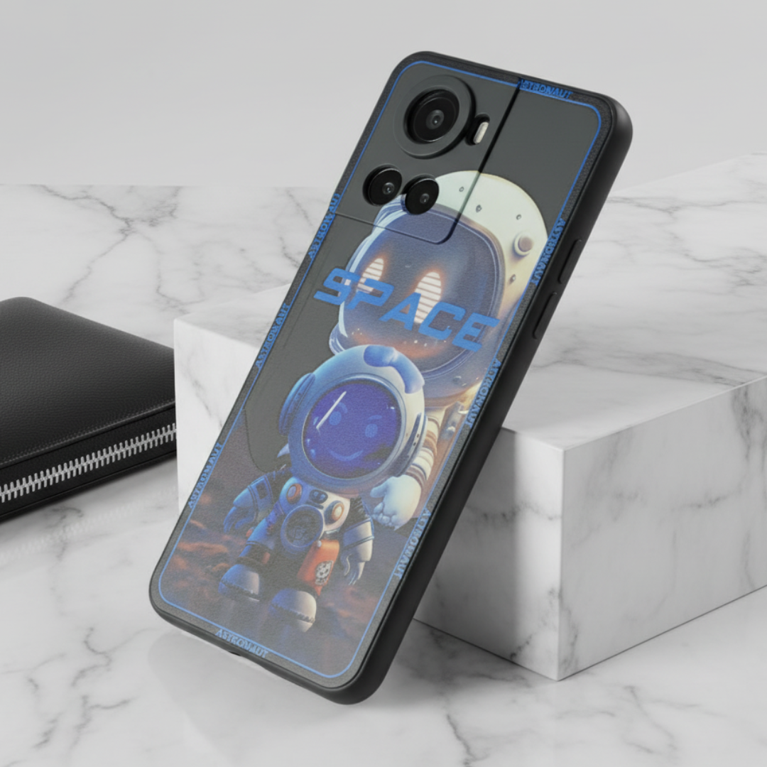 Black SPACE  Embossed Silicone case for Oneplus 10r — Goodsys