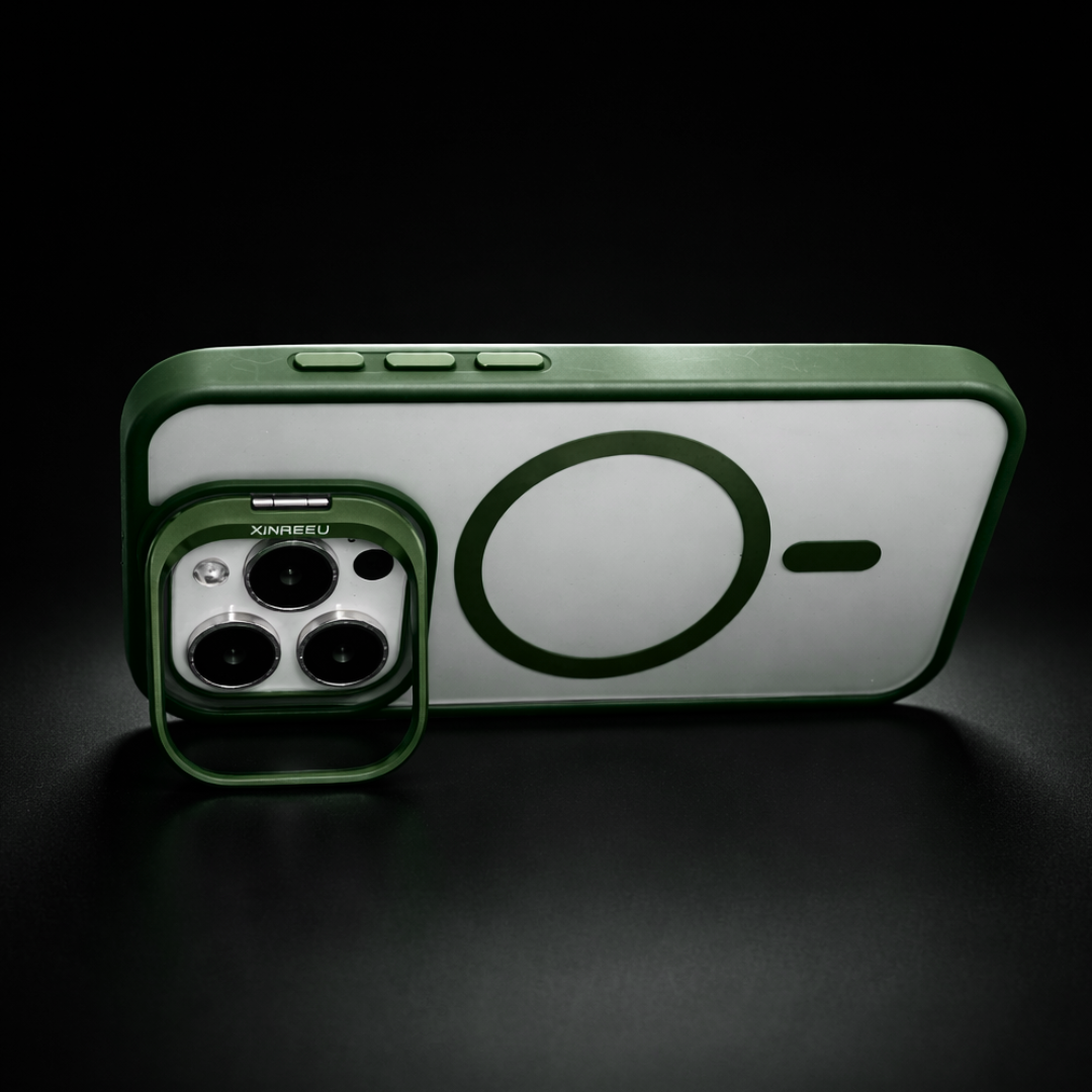 Dark Green XINREEU Transparent Case for Apple iphone 15 Pro