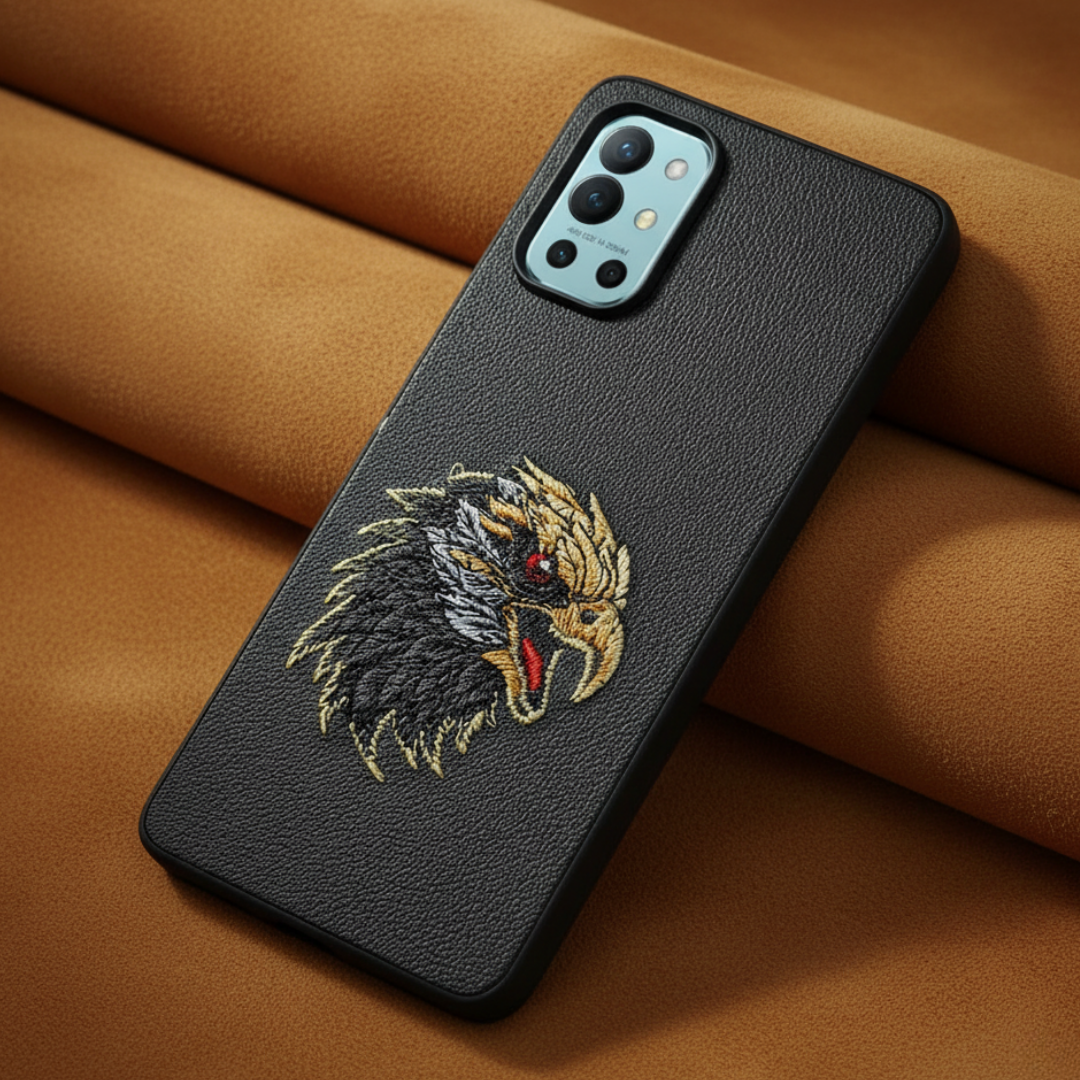 Black Leather Eagle OC Ornamented for Oneplus 9r — Goodsys