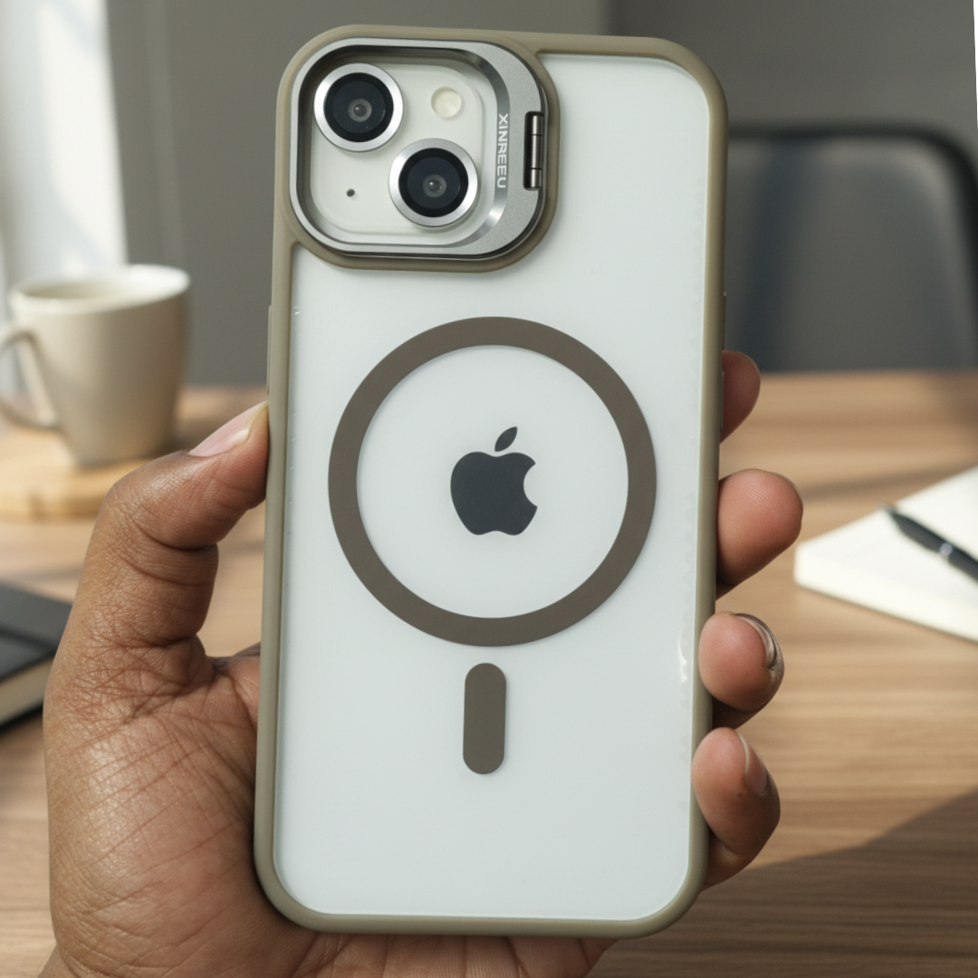 Grey XINREEU Transparent Case for Apple iphone 13