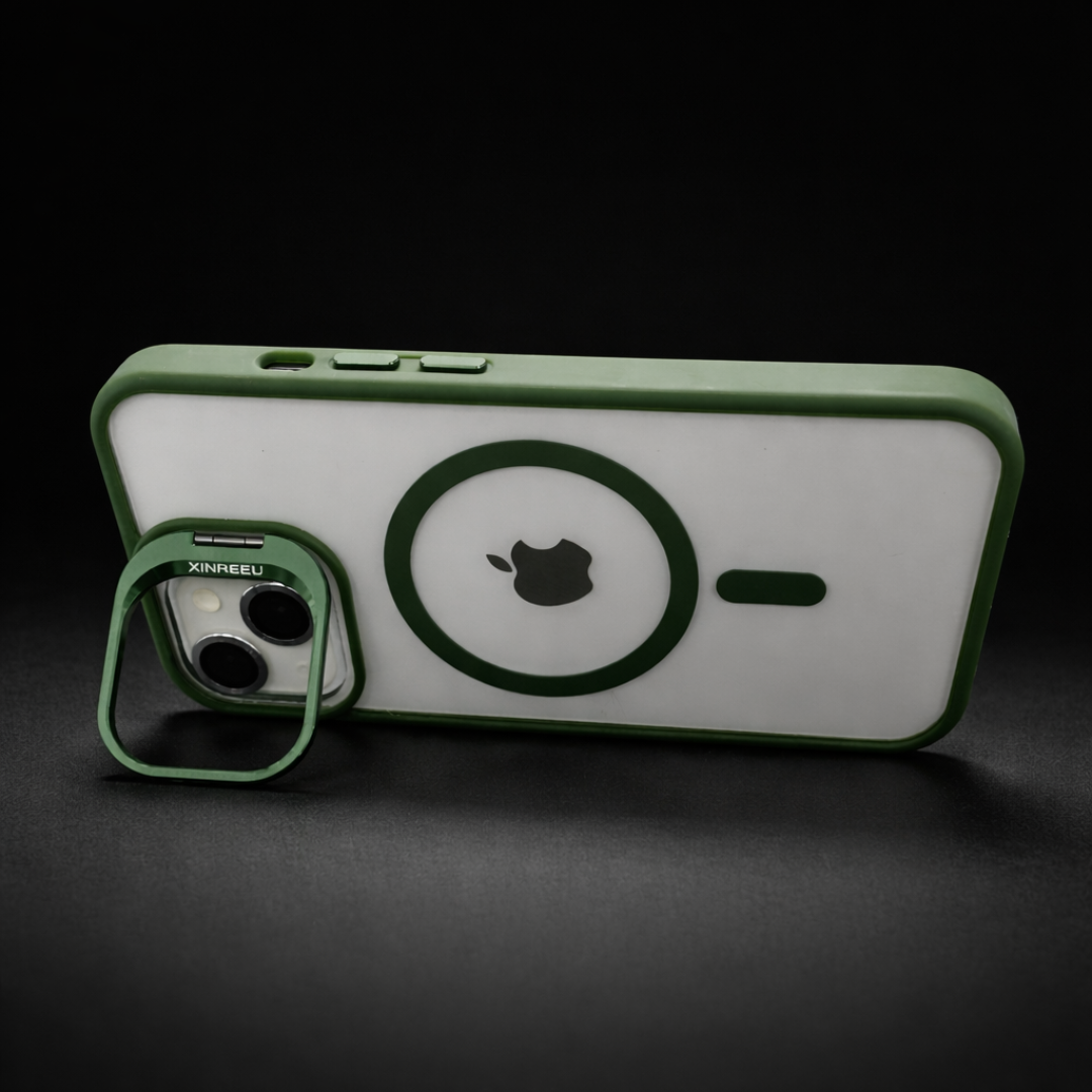 Dark Green XINREEU Transparent Case for Apple iphone 13