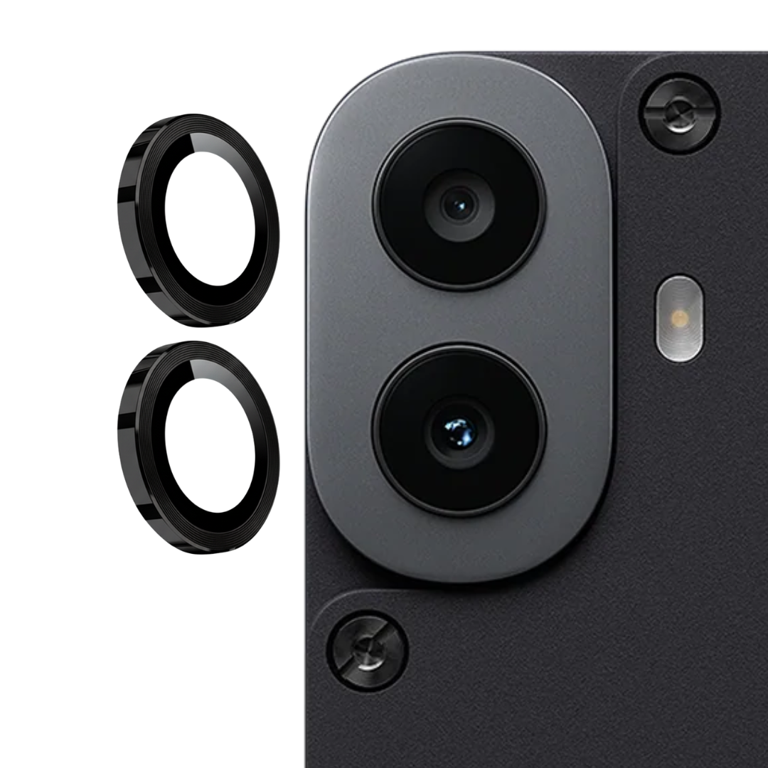 Black Metallic camera ring lens guard for CMF Phone 1 — Goodsys