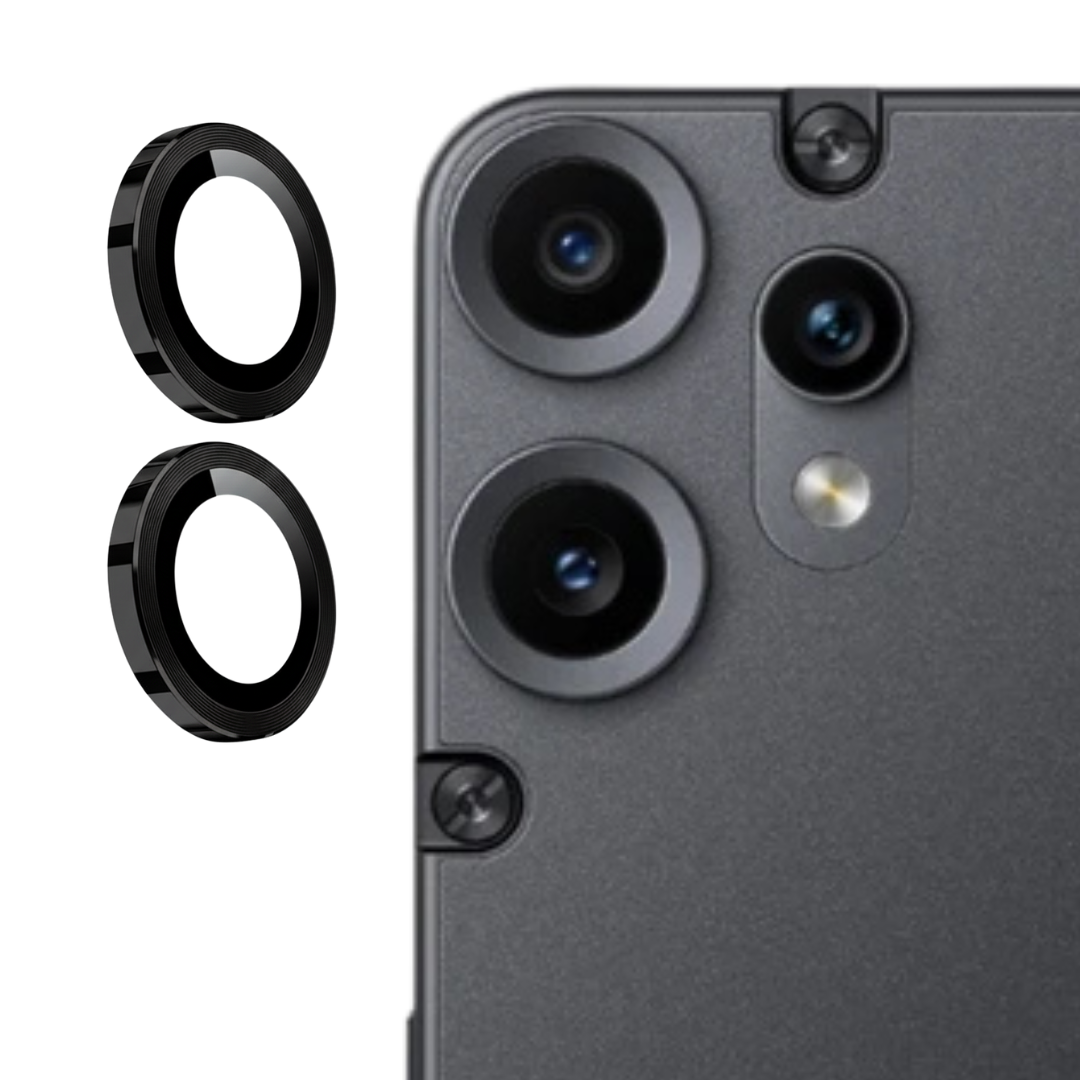 Black Metallic camera ring lens guard for CMF Phone 2 Pro — Goodsys