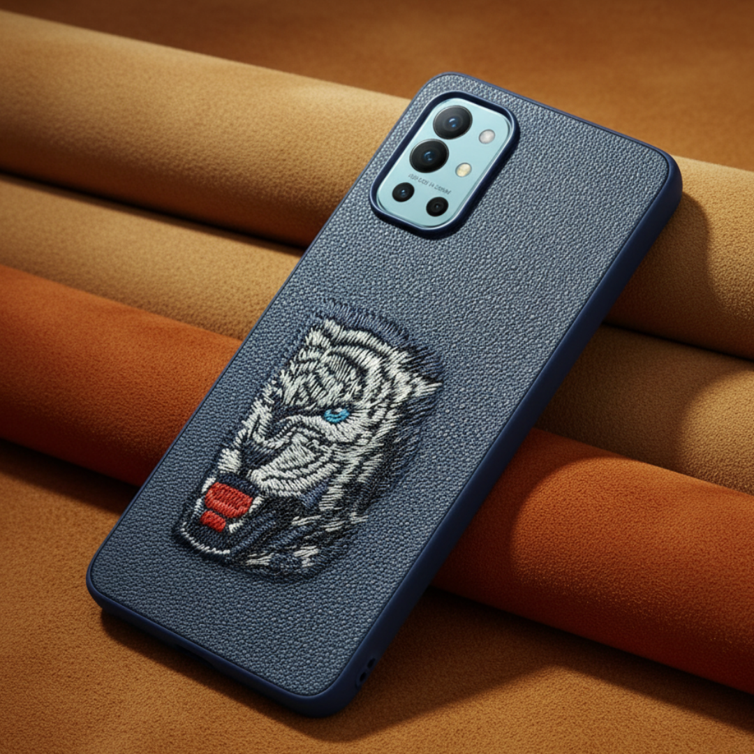 Blue Leather Blue Lion OC Ornamented for Oneplus 9r — Goodsys
