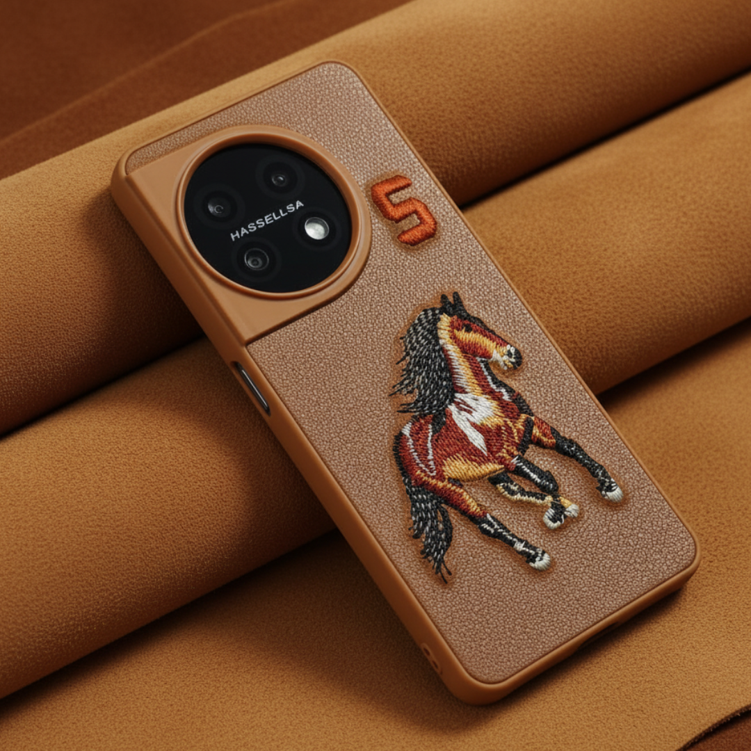 Brown Leather Horse No. 5 OC Ornamented for Oneplus 11r — Goodsys