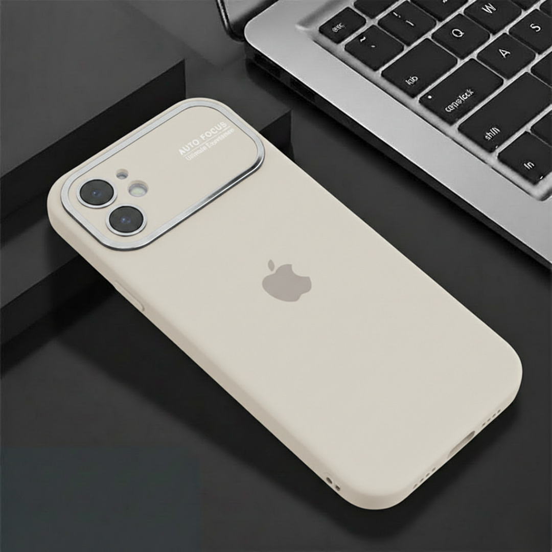 Auto Focus Cream Original Silicone case for Apple iphone 12 — TechGuard