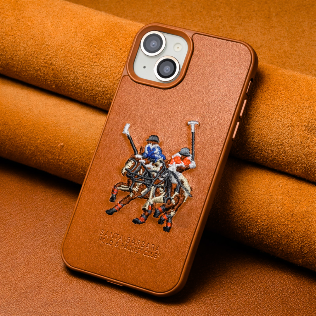 Brown Leather Colorfull Dual Horse for Apple iPhone 13 — Goodsys
